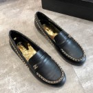 Chanel Lambskin Chain Flat Loafers G35631 Black 2020 Collection AQ03890