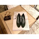 Chanel Lambskin Classic Bow Ballerinas Flats Dark Green AQ00911