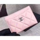 Chanel Lambskin Classic Card Holder A31510 Pink AQ03384