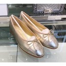 Chanel Metallic Leather Ballerinas G02819 Gold 2019 AQ01343