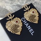 Chanel Pearl Heart Pendant Earrings AB2632 2019 Collection AQ01739