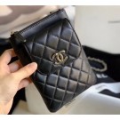 Chanel Phone Holder with Chain Bag AP1191 Black 2020 AQ02574