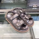 Chanel Quilted Strap Flat Sandals G3445 Silver 2020 Collection AQ01637