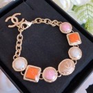 Chanel Resin Stone Bracelet AB2981 Pink/Orange 2019 Collection AQ00890