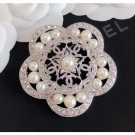 Chanel Silver Crystal Brooch 58 2020 Collection AQ02096