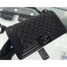 Chanel So Black Medium Boy Flap Bag in Lambskin AQ02169