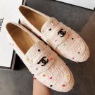 Chanel Tweed Flat Loafers Pink 2019 Collection AQ02351