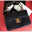 chanel vintage classic flap bag black AQ02816