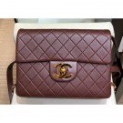 Chanel Vintage Flap Backpack Bag Burgundy 2019 AQ02267