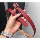 Chanel Width 2cm CC Logo Buckle Leather Belt Red AQ02523