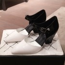 Cheap Chanel Patent Calfskin Mary Jane Pumps G35426 White/Black 2020 Collection AQ03886