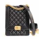 Imitation Chanel Boy North/South Flap Shoulder Bag AS0130 Black 2019 AQ03352