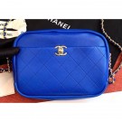 Imitation Chanel Casual Trip Medium Camera Case Bag AS0140 Blue 2019 AQ01893