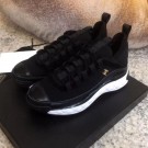 Replica Best Chanel Calfskin Sneakers G35617 Black 2019 Collection AQ01533