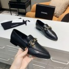 Replica Chanel Calfksin Chain Charm Loafers G36420 Black 2020 Collection AQ03083