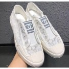 Replica Chanel Vintage CC Logo Sneakers Lace White 2019 AQ01295