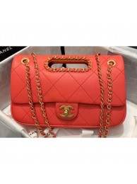 Best 1:1 Chanel Chain Small Flap Bag AS1466 Red 2020 AQ00826