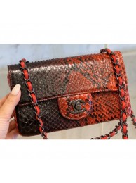 Best Chanel Python Classic Flap Small Bag A1116 06 AQ04312