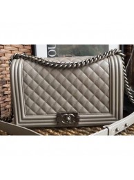 Best Knockoff Chanel Caviar Leather Boy Flap New Medium Bag Pale Gray AQ01614