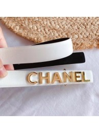 Best Quality Chanel Calfskin Belt 25 with CHANEL Charm White 2020 Collection Belt AQ02506