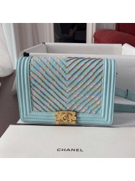 Best Quality Imitation Chanel Boy Waist Bag AS0093 Blue 2019 Collection AQ03394