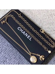 Chanel Bird Metal Pendant Long Nacklace AB2131 2019 Collection AQ04086