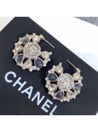 Chanel Bloom Earrings AB1005 Light Gray/Silver 2019 Collection AQ01680