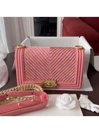 Chanel Boy Chanel Handbag A67086 Pink 2019 Collection AQ04134