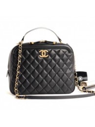 Chanel Calfskin CC Vanity Case Medium Bag A57906 Black 2018 AQ02690