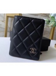 Chanel Card Holder 60085 Lambskin Black AQ02861