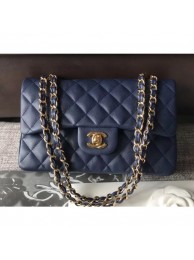 Chanel Caviar Leather Classic Flap New Small Bag A01113 Haze Blue/Gold 2018 AQ01532