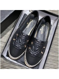 Chanel CC Filigree Espadrilles Black 2019 AQ01429