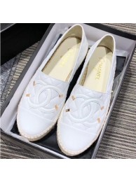 Chanel CC Filigree Espadrilles White 2019 AQ01993