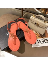 Chanel Chain CC Logo Thong Sandals pink 2020 AQ03363