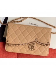 Chanel Chain Charms Wallet On Chain WOC Bag AP0278 Beige 2019 AQ02663