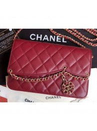 Chanel Chain Charms Wallet On Chain WOC Bag AP0278 Burgundy 2019 AQ03849