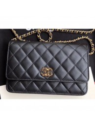 Chanel Chain Infinity Wallet On Chain WOC Bag AP0724 Black 2019 AQ04042