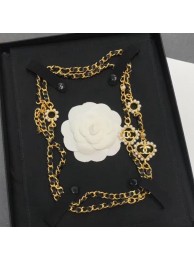 Chanel Chain Leather Long Necklace AB2582 2019 Collection AQ03254