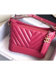 Chanel Chevron Gabrielle Small Hobo Bag A91810 Fuchsia 2018 AQ04262