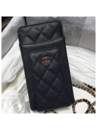 Chanel Classic Clutch with Chain Bag AP0990 Grained Black 2020 AQ03826