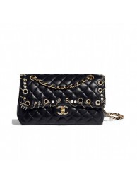 Chanel Classic Handbag A01112 Black AQ02409