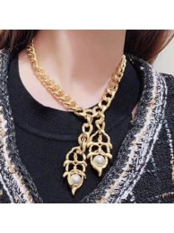 Chanel Cutout Metal Short Necklace AB3129 2020 Collection AQ03174