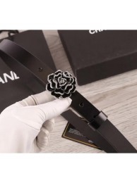 Chanel Flower Belt 2cm Black 2018 AQ01391