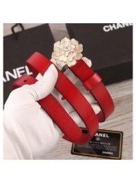 Chanel Flower Belt 2cm Red 2018 AQ01036