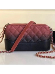 Chanel Gabrielle Clutch on Chain/Mini Bag in Grained Leather A94505 Red 2019 Collection AQ03196