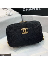 Chanel Grained Calfskin Waist Bag/Belt Bag AS0311 Black 2019 Collection AQ04294