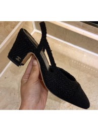 Chanel Heel 6.5cm Slingbacks G31318 Tweed 02 2020 AQ01783