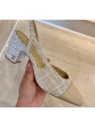 Chanel Heel 6.5cm Slingbacks G31318 Tweed 13 2020 AQ01407