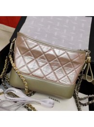 Chanel Iridescent Aged Calfskin Gabrielle Hobo Bag A93824 Pink 2019 Collection AQ03914