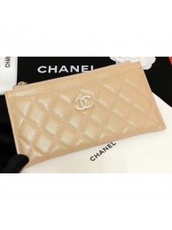 Chanel Iridescent Pearl Caviar Pouch Clutch Bag Beige 2019 AQ02823